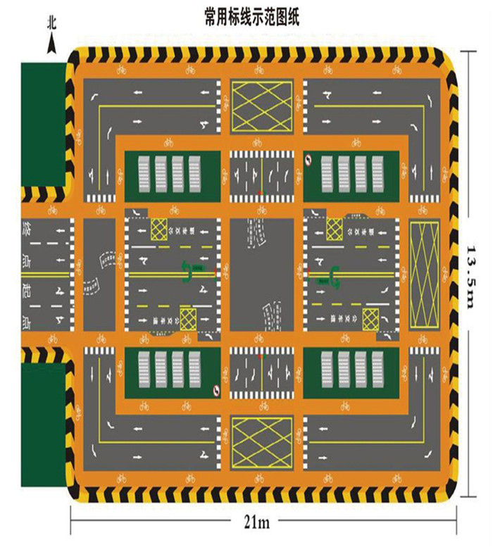 常用标线示范图纸