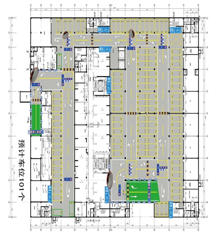 地下停车场设计图纸